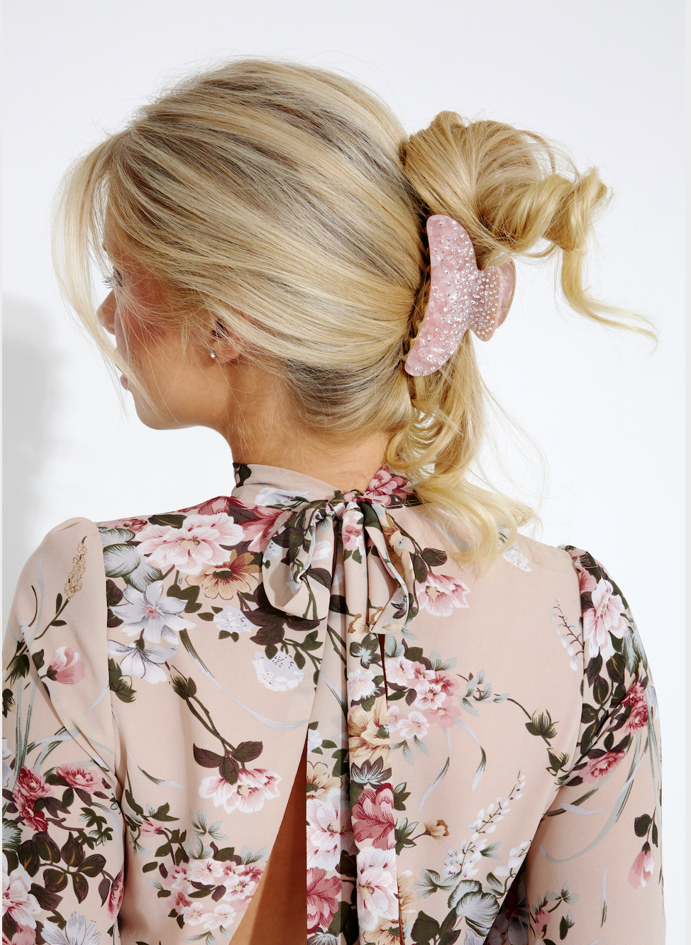 Elsa Hair Clip - Dusty Rose