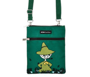 Snufkin's Thoughts Neck Bag/Passport Bag - Dark Green